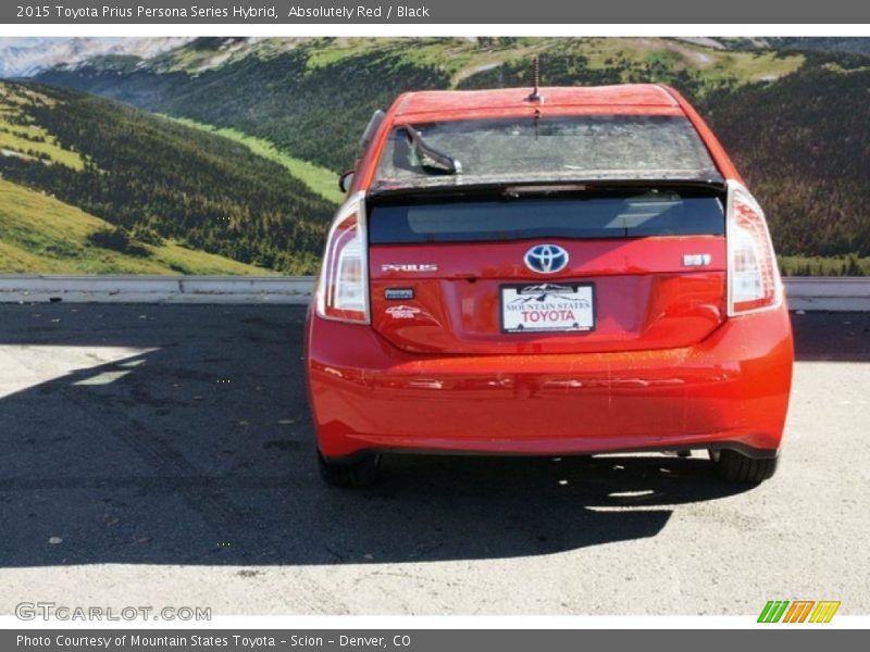 Absolutely Red / Black 2015 Toyota Prius Persona Series Hybrid