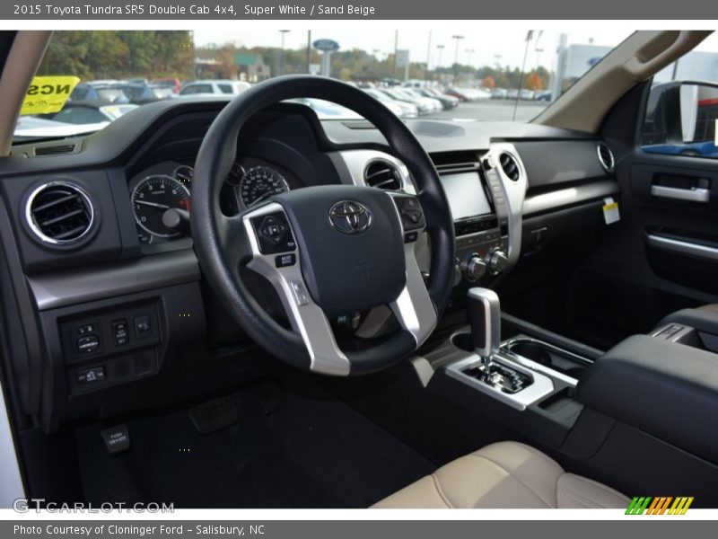 Sand Beige Interior - 2015 Tundra SR5 Double Cab 4x4 