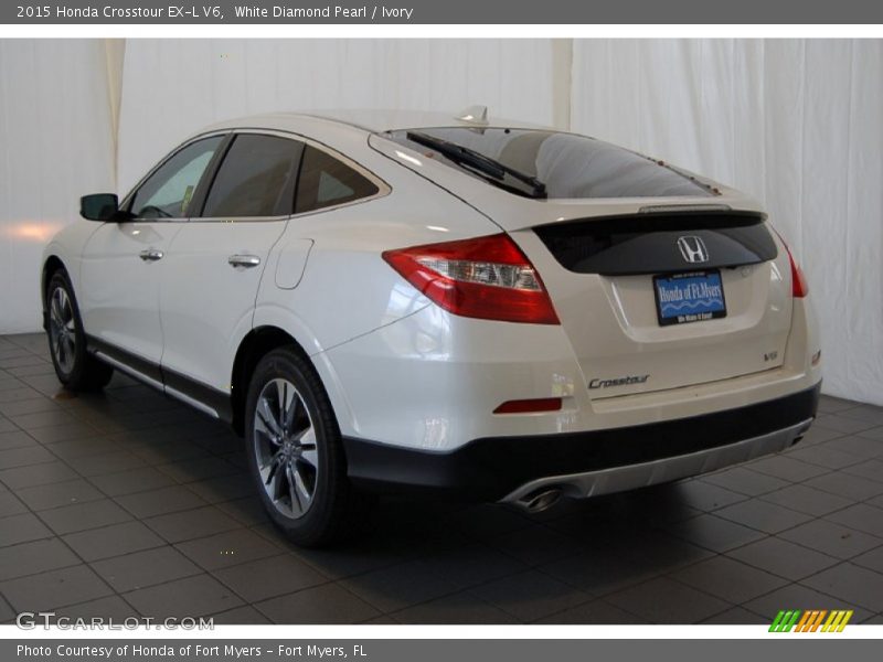 White Diamond Pearl / Ivory 2015 Honda Crosstour EX-L V6