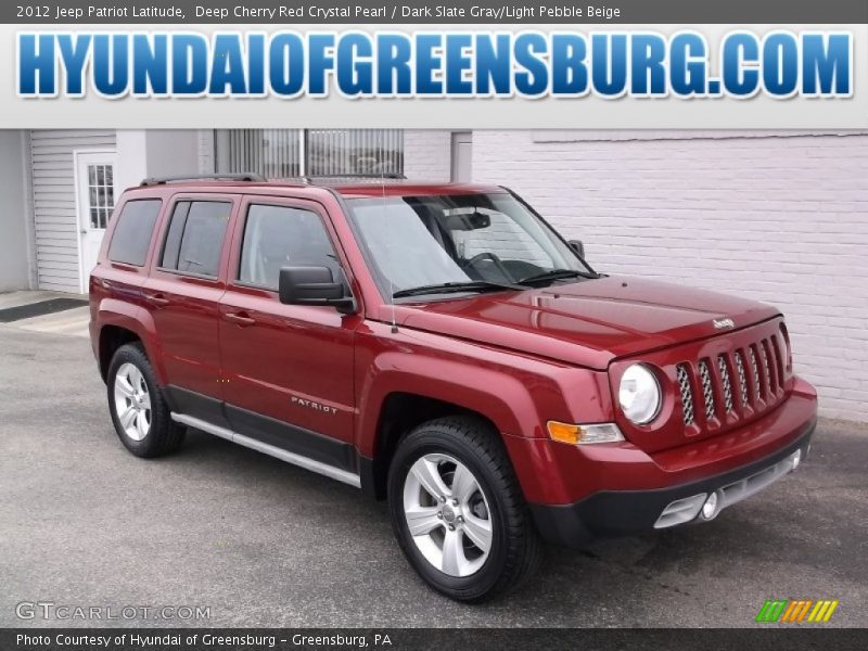 Deep Cherry Red Crystal Pearl / Dark Slate Gray/Light Pebble Beige 2012 Jeep Patriot Latitude