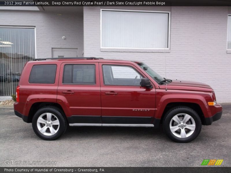 Deep Cherry Red Crystal Pearl / Dark Slate Gray/Light Pebble Beige 2012 Jeep Patriot Latitude