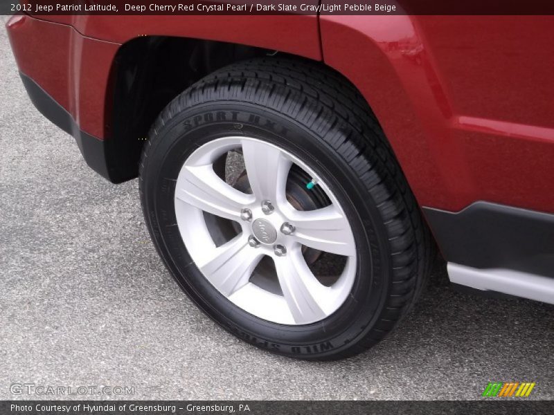 Deep Cherry Red Crystal Pearl / Dark Slate Gray/Light Pebble Beige 2012 Jeep Patriot Latitude