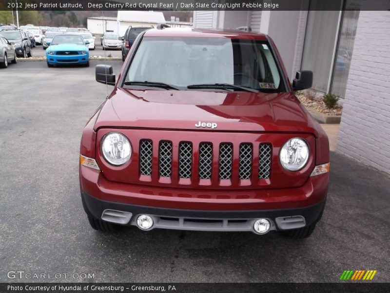 Deep Cherry Red Crystal Pearl / Dark Slate Gray/Light Pebble Beige 2012 Jeep Patriot Latitude