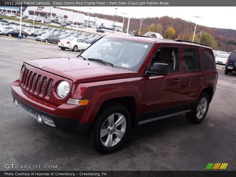 Deep Cherry Red Crystal Pearl / Dark Slate Gray/Light Pebble Beige 2012 Jeep Patriot Latitude
