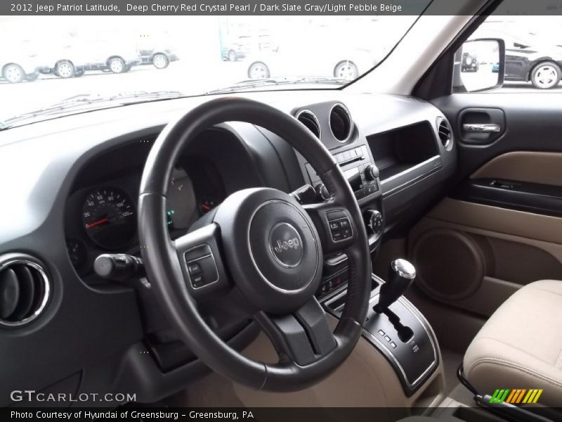 Deep Cherry Red Crystal Pearl / Dark Slate Gray/Light Pebble Beige 2012 Jeep Patriot Latitude