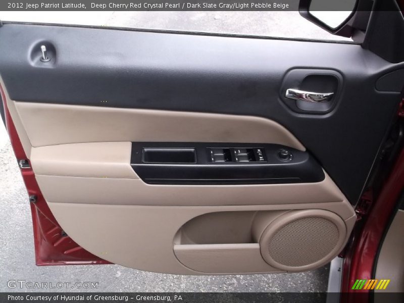 Deep Cherry Red Crystal Pearl / Dark Slate Gray/Light Pebble Beige 2012 Jeep Patriot Latitude