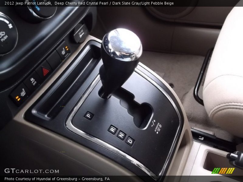 Deep Cherry Red Crystal Pearl / Dark Slate Gray/Light Pebble Beige 2012 Jeep Patriot Latitude