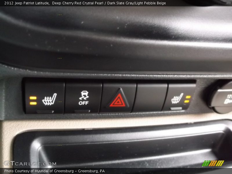 Deep Cherry Red Crystal Pearl / Dark Slate Gray/Light Pebble Beige 2012 Jeep Patriot Latitude