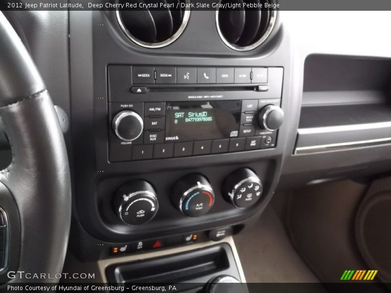 Deep Cherry Red Crystal Pearl / Dark Slate Gray/Light Pebble Beige 2012 Jeep Patriot Latitude