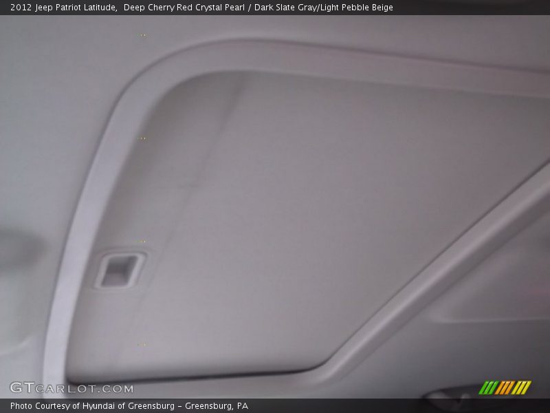Deep Cherry Red Crystal Pearl / Dark Slate Gray/Light Pebble Beige 2012 Jeep Patriot Latitude