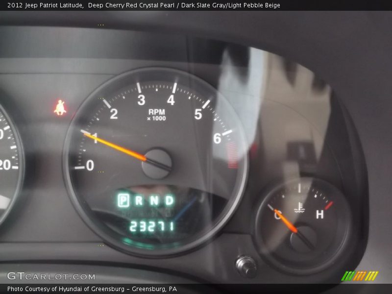 Deep Cherry Red Crystal Pearl / Dark Slate Gray/Light Pebble Beige 2012 Jeep Patriot Latitude