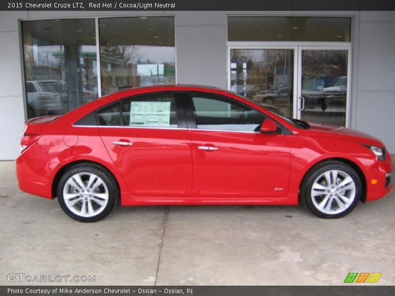 Red Hot / Cocoa/Light Neutral 2015 Chevrolet Cruze LTZ