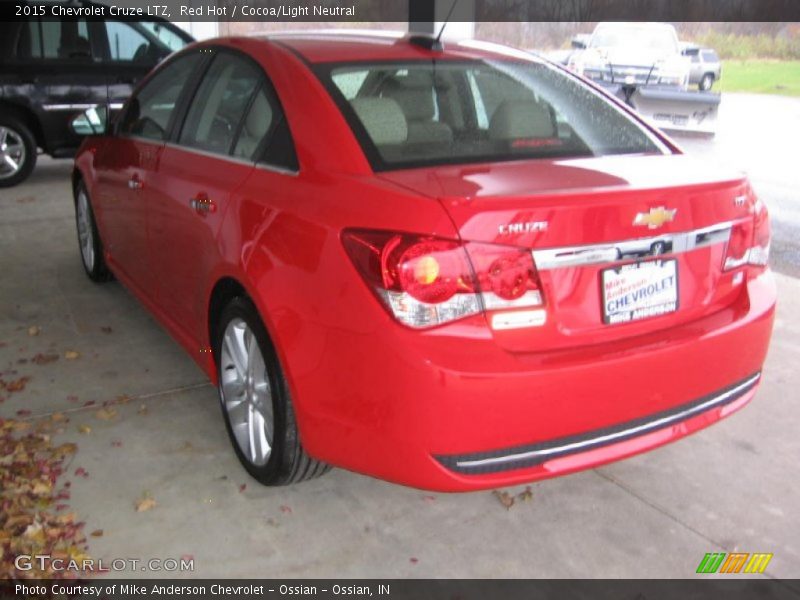 Red Hot / Cocoa/Light Neutral 2015 Chevrolet Cruze LTZ