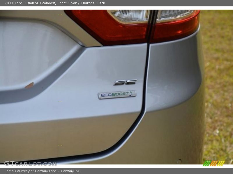 Ingot Silver / Charcoal Black 2014 Ford Fusion SE EcoBoost