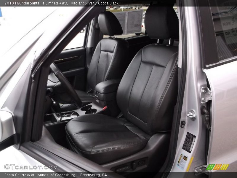 Radiant Silver / Cocoa Black 2010 Hyundai Santa Fe Limited 4WD