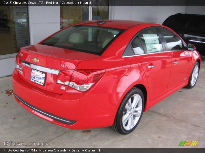 Red Hot / Cocoa/Light Neutral 2015 Chevrolet Cruze LTZ