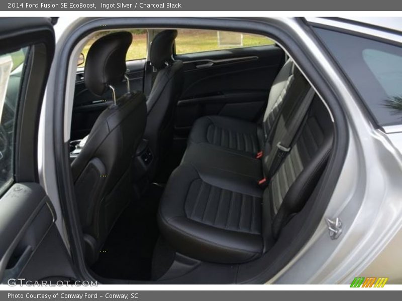 Ingot Silver / Charcoal Black 2014 Ford Fusion SE EcoBoost