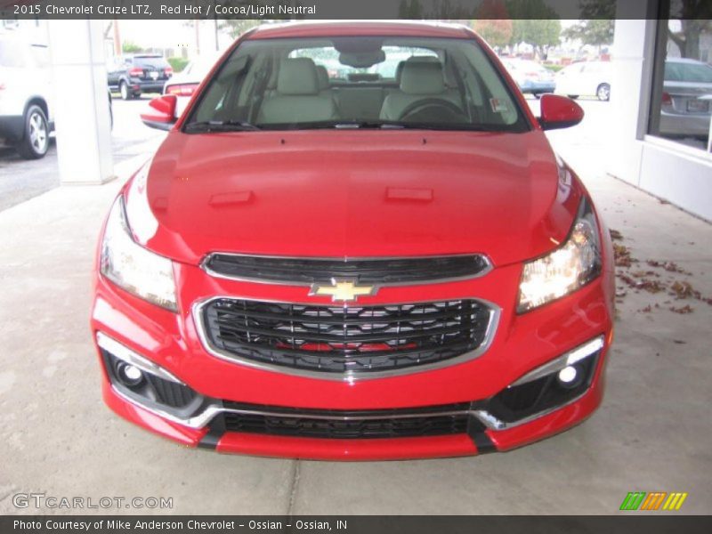 Red Hot / Cocoa/Light Neutral 2015 Chevrolet Cruze LTZ