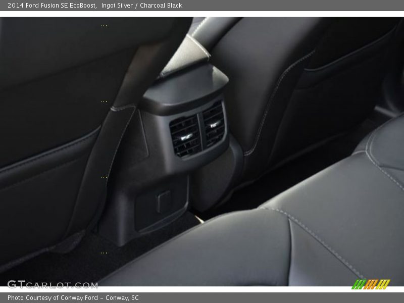 Ingot Silver / Charcoal Black 2014 Ford Fusion SE EcoBoost