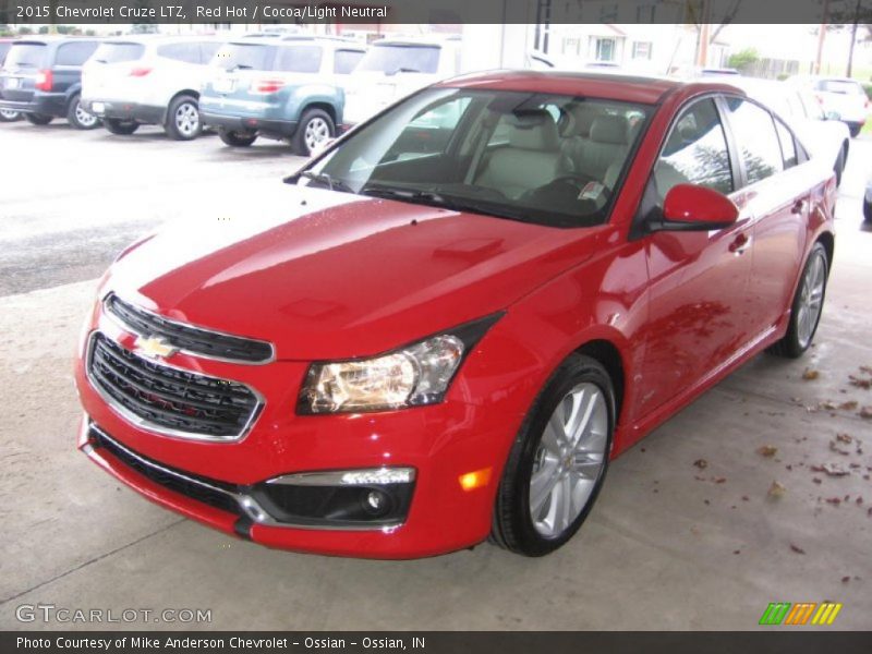 Red Hot / Cocoa/Light Neutral 2015 Chevrolet Cruze LTZ