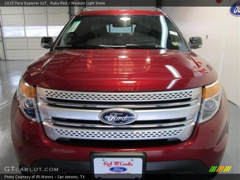 Ruby Red / Medium Light Stone 2015 Ford Explorer XLT