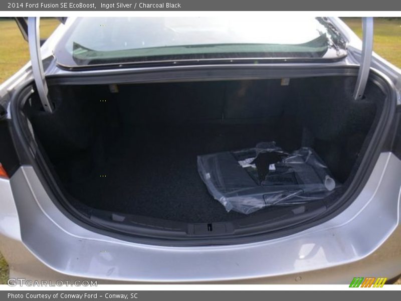 Ingot Silver / Charcoal Black 2014 Ford Fusion SE EcoBoost