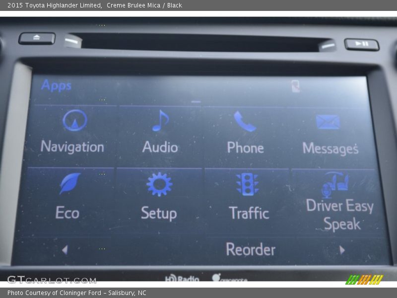 Creme Brulee Mica / Black 2015 Toyota Highlander Limited