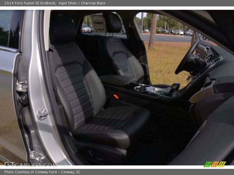 Ingot Silver / Charcoal Black 2014 Ford Fusion SE EcoBoost