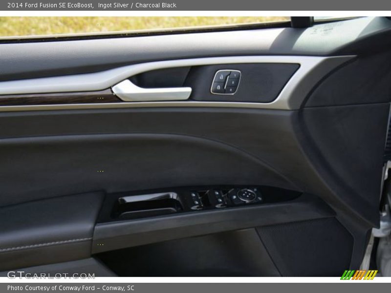 Ingot Silver / Charcoal Black 2014 Ford Fusion SE EcoBoost