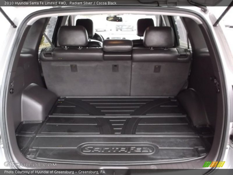 Radiant Silver / Cocoa Black 2010 Hyundai Santa Fe Limited 4WD