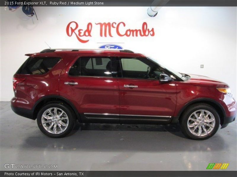 Ruby Red / Medium Light Stone 2015 Ford Explorer XLT