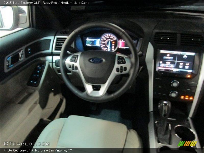 Ruby Red / Medium Light Stone 2015 Ford Explorer XLT