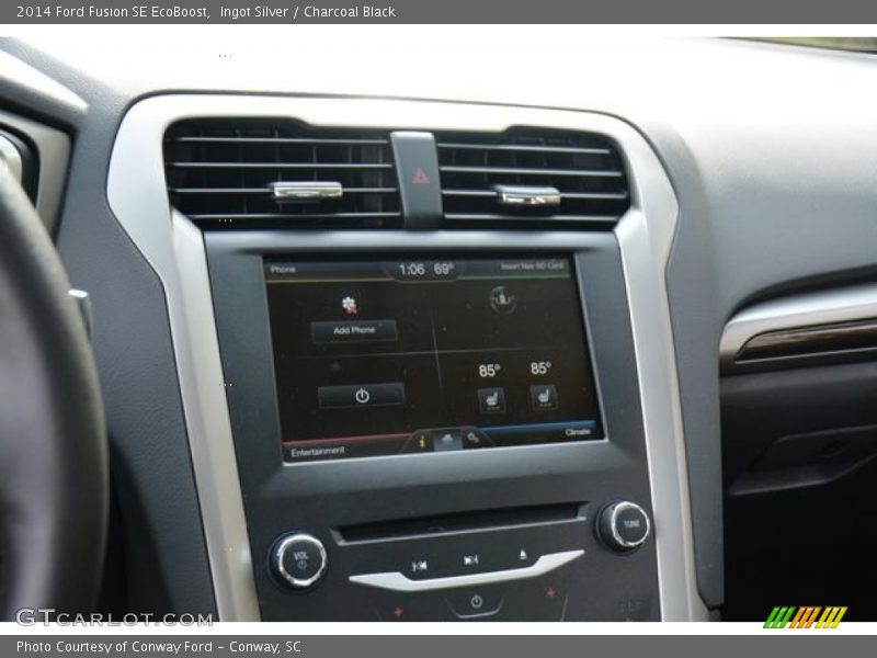 Ingot Silver / Charcoal Black 2014 Ford Fusion SE EcoBoost