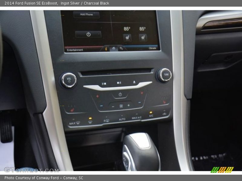 Ingot Silver / Charcoal Black 2014 Ford Fusion SE EcoBoost