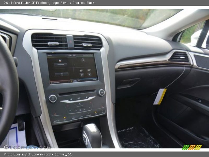 Ingot Silver / Charcoal Black 2014 Ford Fusion SE EcoBoost