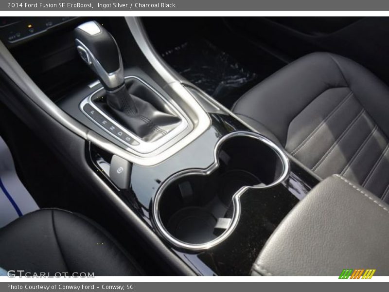 Ingot Silver / Charcoal Black 2014 Ford Fusion SE EcoBoost