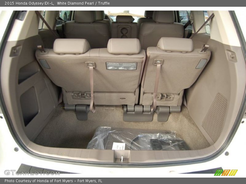 White Diamond Pearl / Truffle 2015 Honda Odyssey EX-L