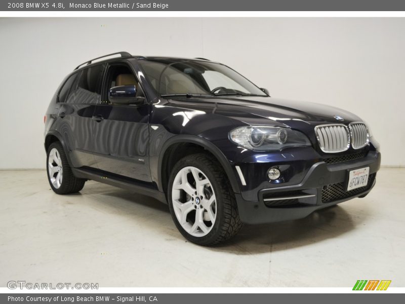 Monaco Blue Metallic / Sand Beige 2008 BMW X5 4.8i