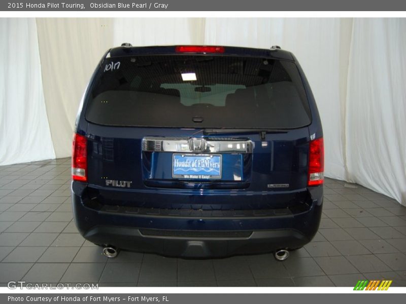 Obsidian Blue Pearl / Gray 2015 Honda Pilot Touring