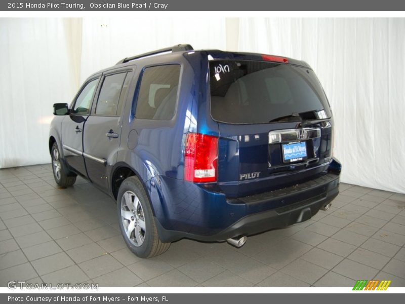 Obsidian Blue Pearl / Gray 2015 Honda Pilot Touring