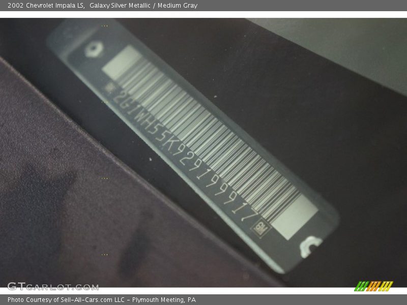 Galaxy Silver Metallic / Medium Gray 2002 Chevrolet Impala LS