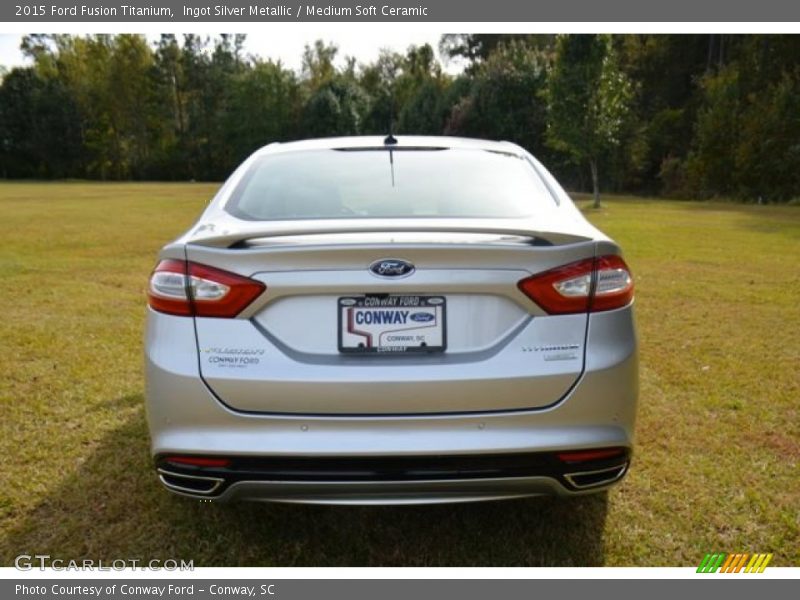 Ingot Silver Metallic / Medium Soft Ceramic 2015 Ford Fusion Titanium