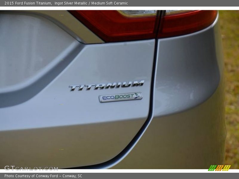 Ingot Silver Metallic / Medium Soft Ceramic 2015 Ford Fusion Titanium