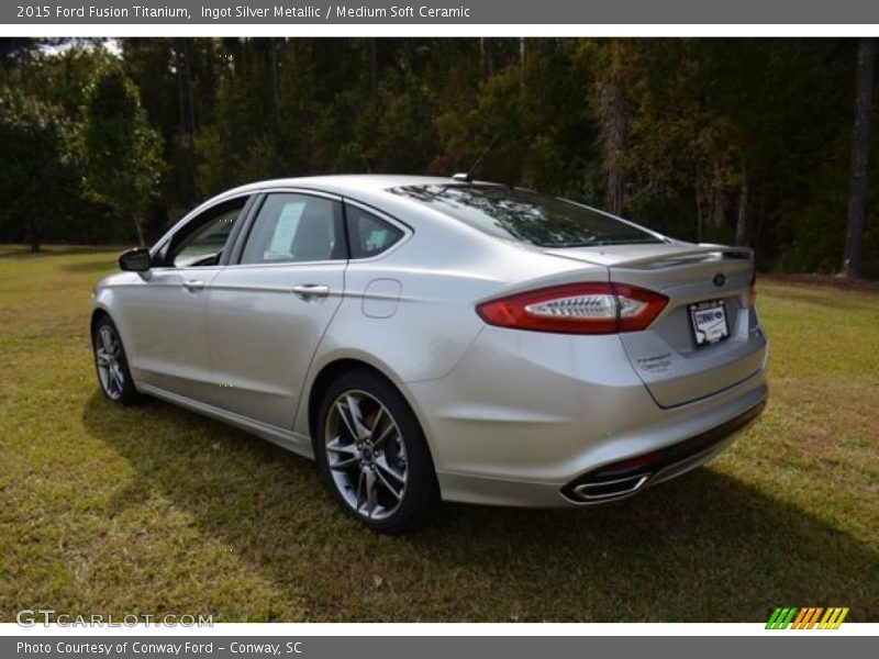 Ingot Silver Metallic / Medium Soft Ceramic 2015 Ford Fusion Titanium