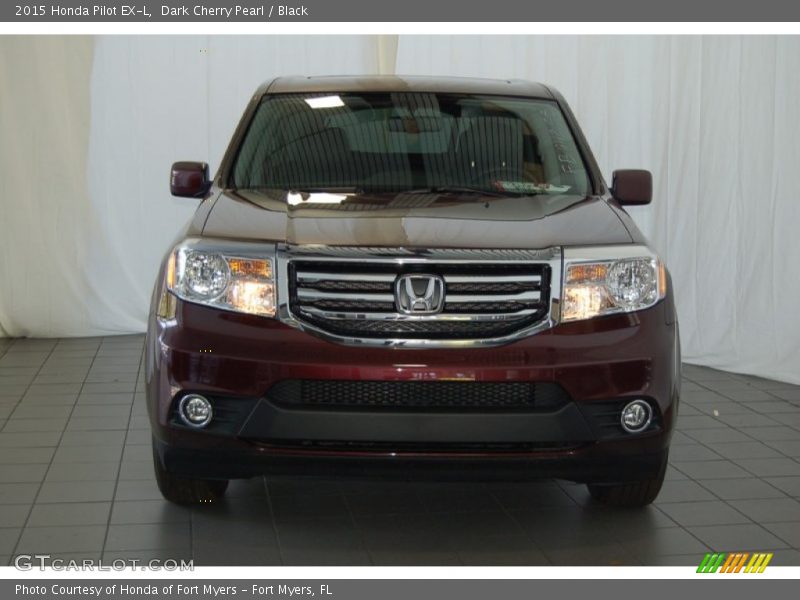 Dark Cherry Pearl / Black 2015 Honda Pilot EX-L