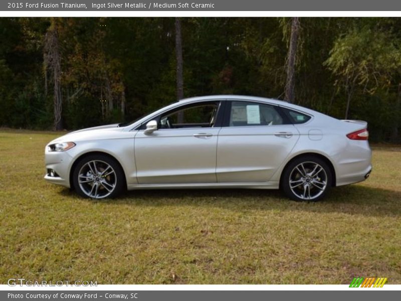 Ingot Silver Metallic / Medium Soft Ceramic 2015 Ford Fusion Titanium