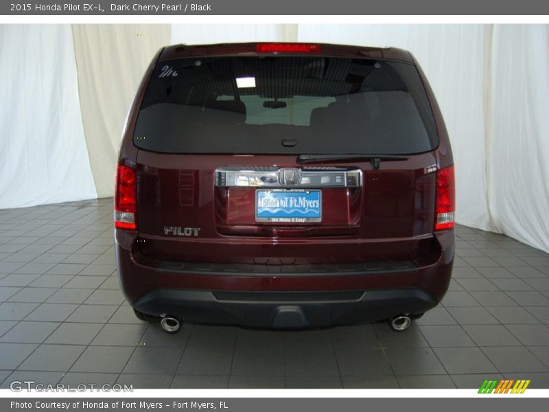 Dark Cherry Pearl / Black 2015 Honda Pilot EX-L