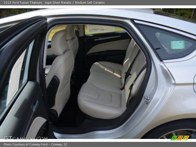 Ingot Silver Metallic / Medium Soft Ceramic 2015 Ford Fusion Titanium