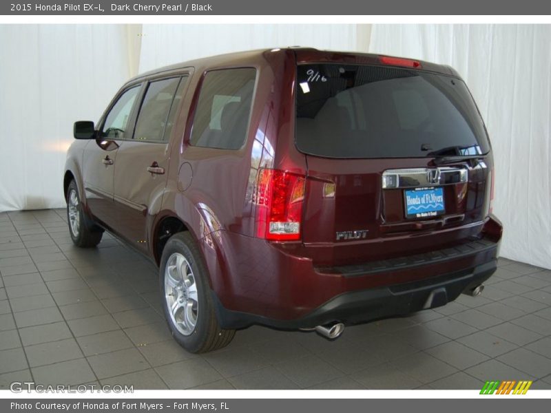 Dark Cherry Pearl / Black 2015 Honda Pilot EX-L