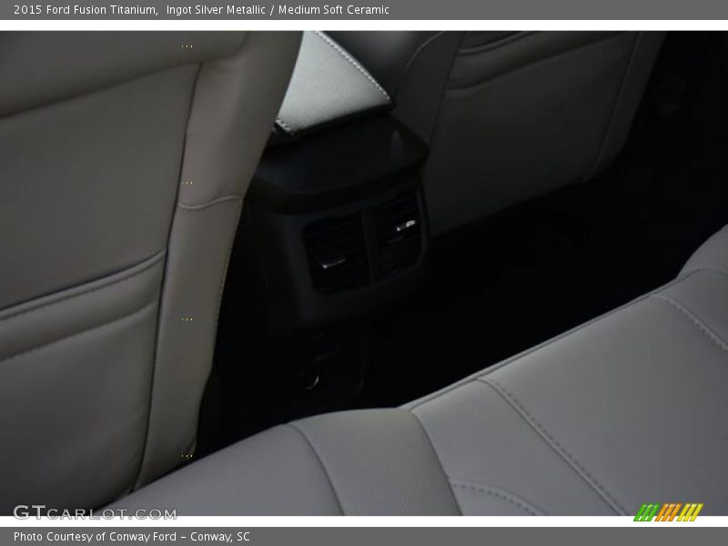 Ingot Silver Metallic / Medium Soft Ceramic 2015 Ford Fusion Titanium
